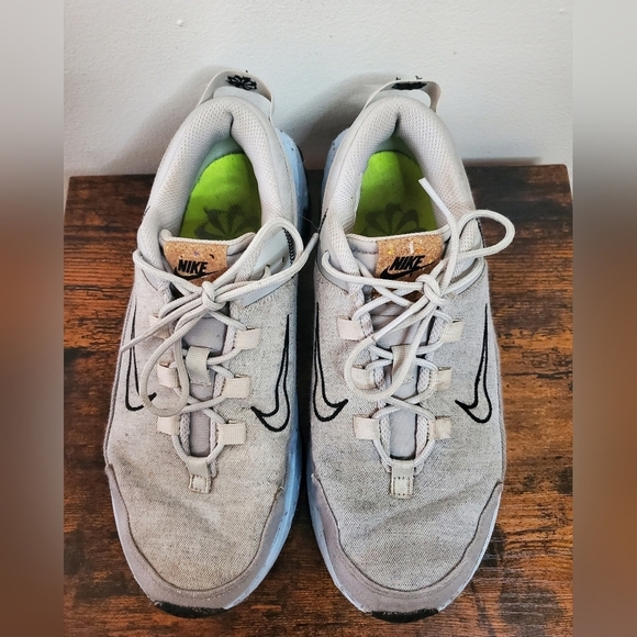 Womens Nike Crater Remixa Running Shoes Size 7.5 Grey Fog Black Blue - Picture 9 of 13